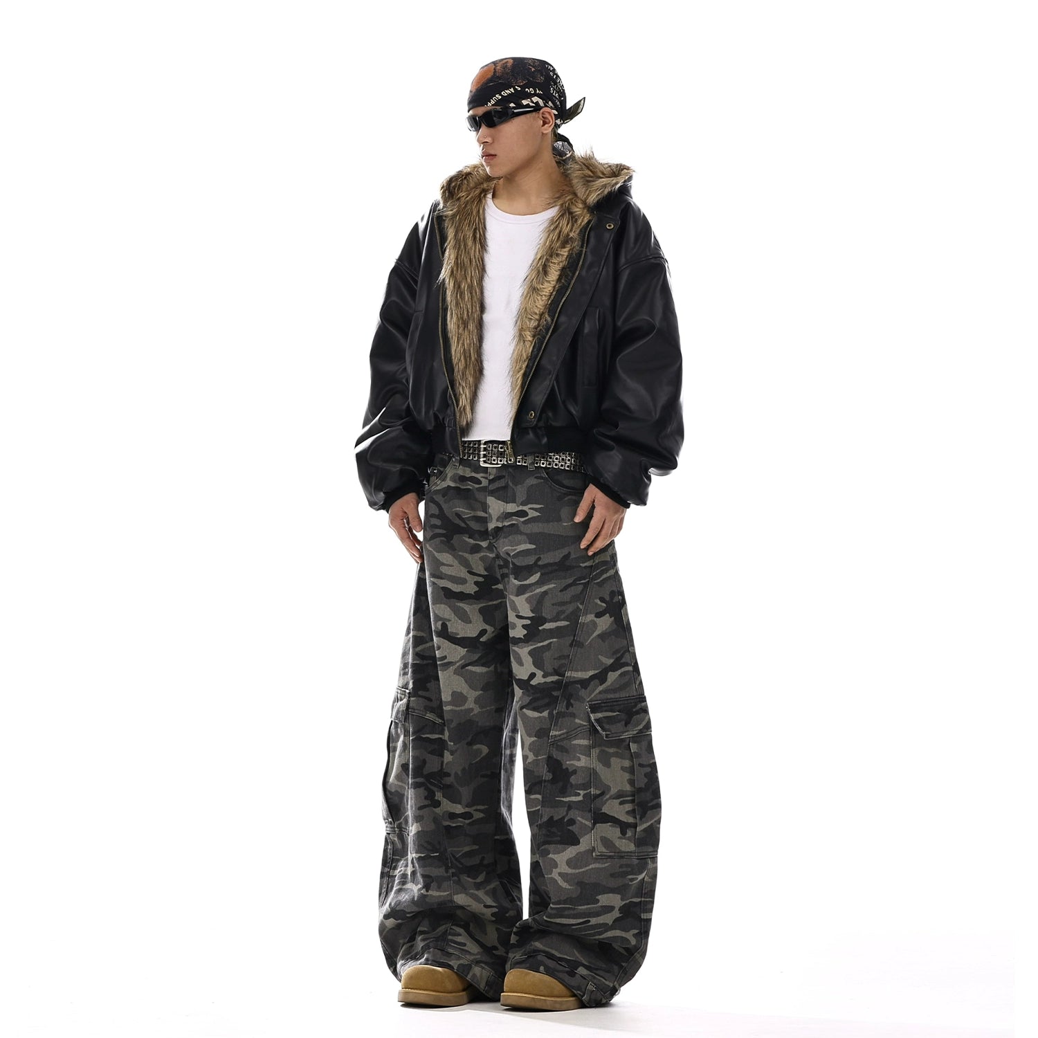 Camo Cargo Baggy Pants