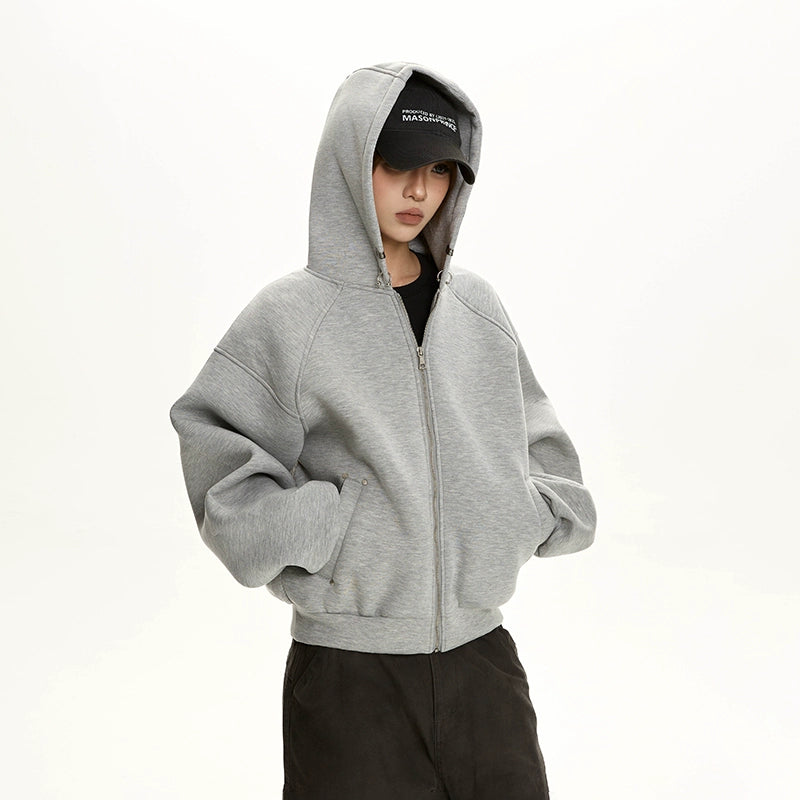 Boxy Cropped Hoodie